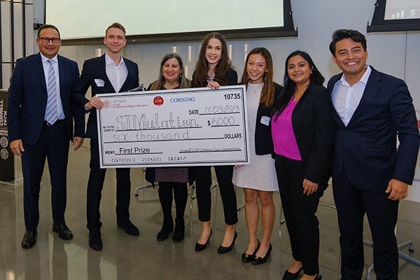 Exchange Student at Dyson Leads Winning Team in EMI Corning Case Competition