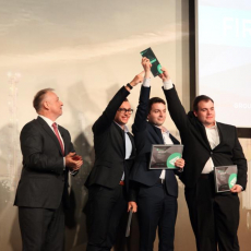 CEMSies Filip Biznar & Petr Boros won first prize in the Mol Group Freshhh 2015 Competition, Photo Credit: MOL Group