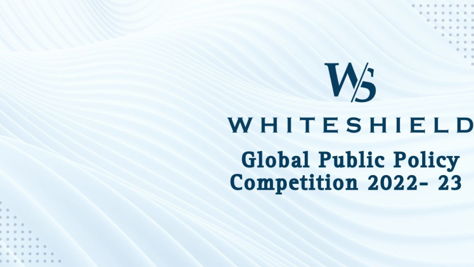 Whiteshield announces winners of the 2022-23 Global Public Policy Competition 