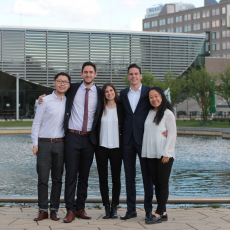  left to right: Jonathan Han, Miro Banović, Francesca Barberio, Dion Hagenaar, Xiao-Min Tung