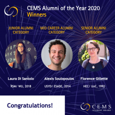 2020 CEMS Alumni of the Year Awardees Flyer
