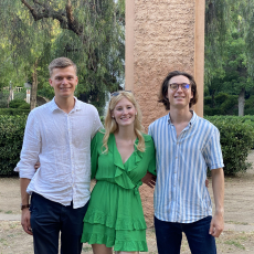 Social Impact Project winners - Jan Niklas, Damien Manhes , Dóra Szendeczki 