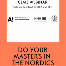 Webinar: CEMS MIM in the nordics 2026