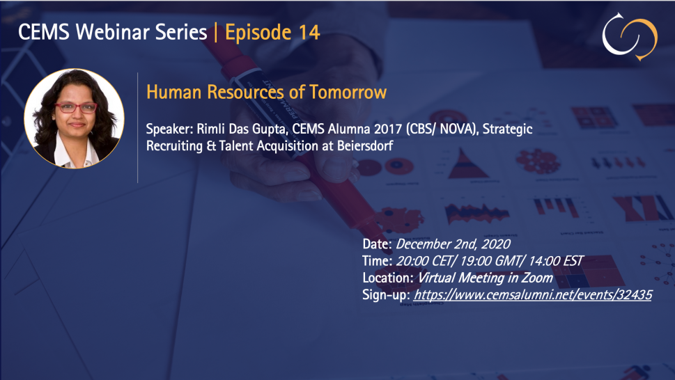 CEMS Webinar Series: Human Resources of Tomorrow