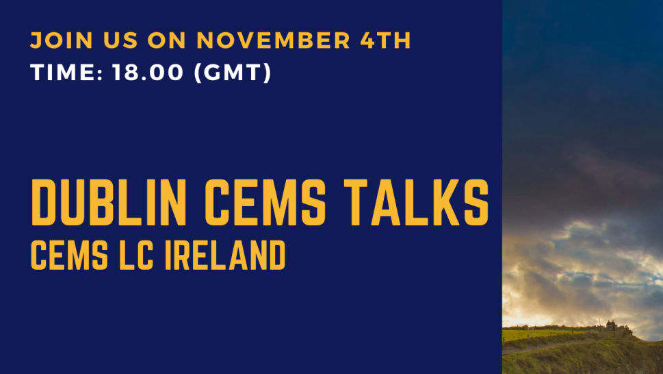 Dublin CEMS Talk Flyer