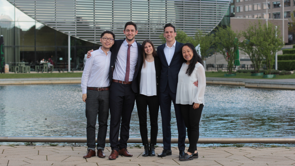  left to right: Jonathan Han, Miro Banović, Francesca Barberio, Dion Hagenaar, Xiao-Min Tung