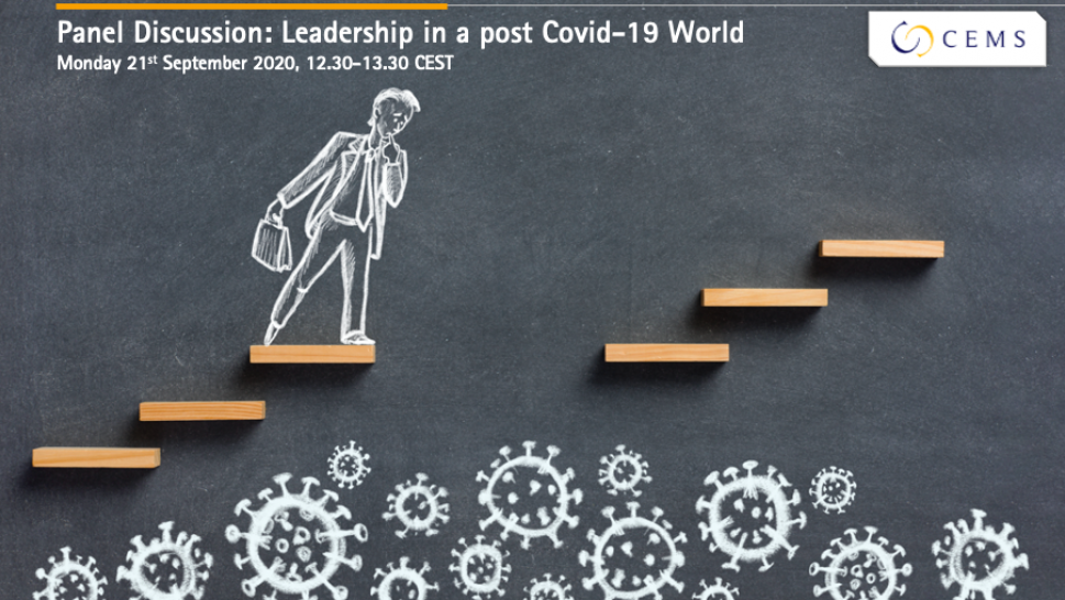 CEMS Panel Discussion Series: Leadership in a Post-COVID World Banner