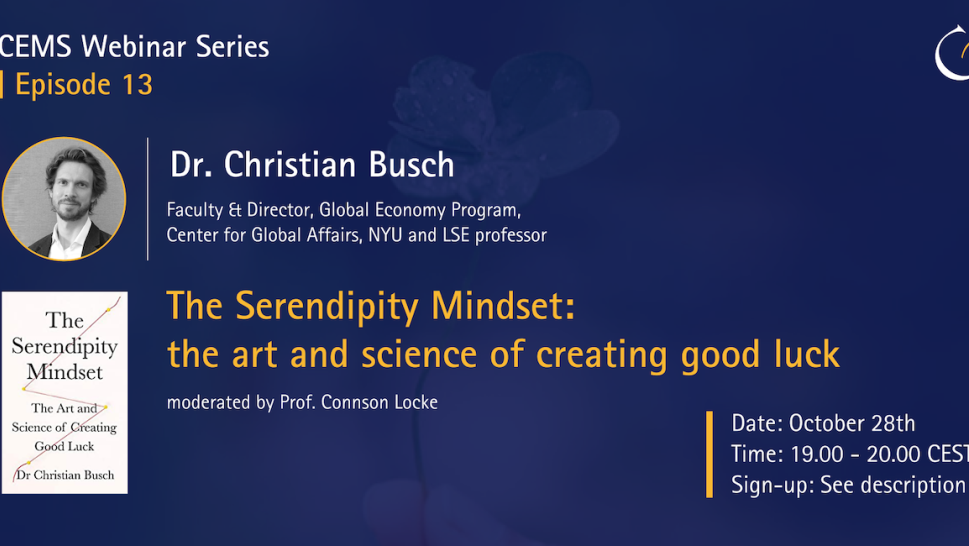 CEMS Webinar Series  - Poster