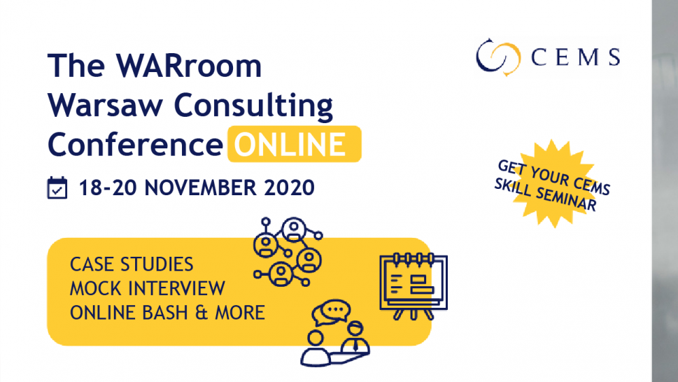 WARroom Warsaw Consulting Conference 2020  - Postr