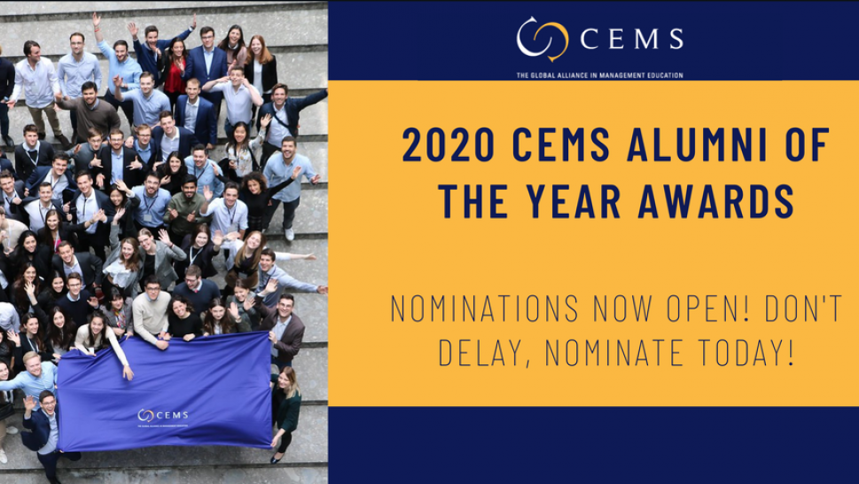 2020 CEMS Alumni of the Year Awards Poster