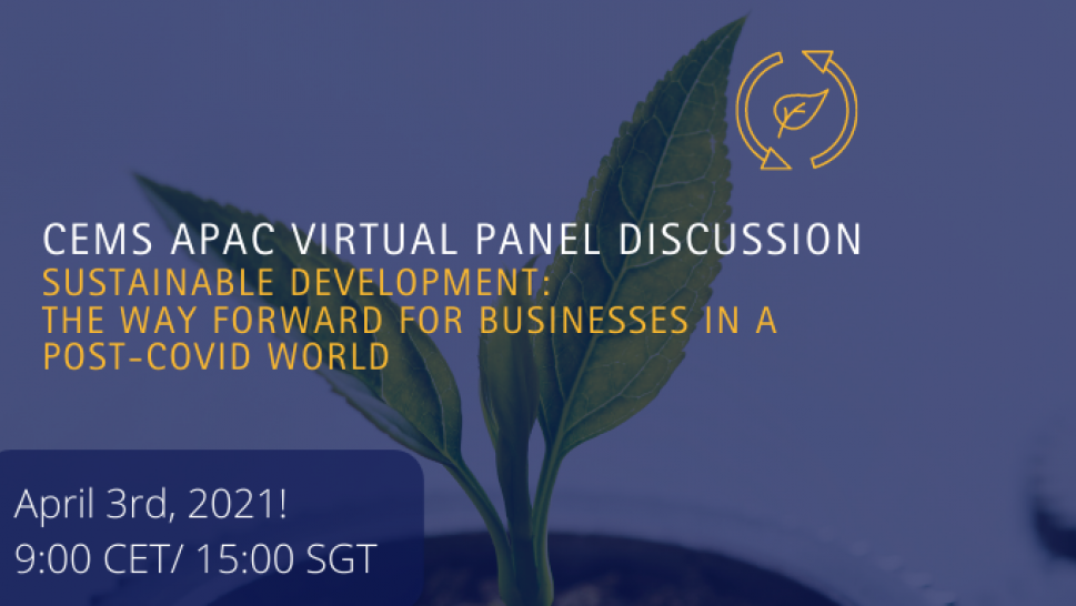 APAC Virtual Panel Discussion_Sustainable Development