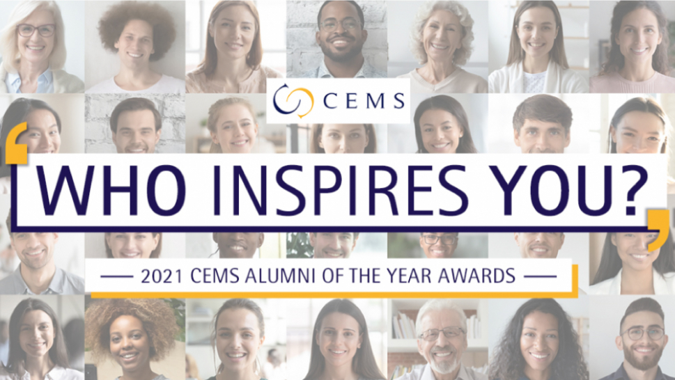 2021 CEMS Alumni of the Year Awards: Voting now open!