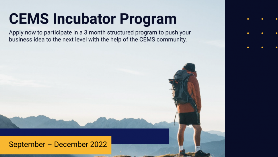 CEMS Incubator Programme