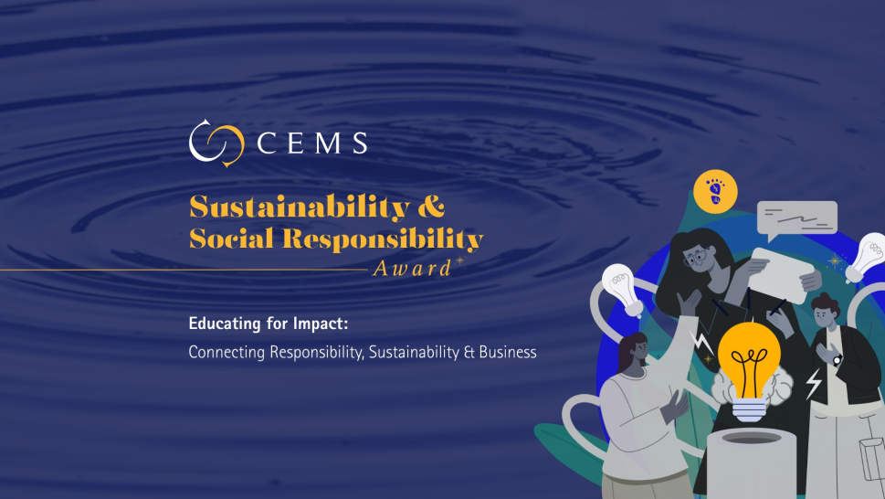 CEMS Sustainability & Social Responsibility award 