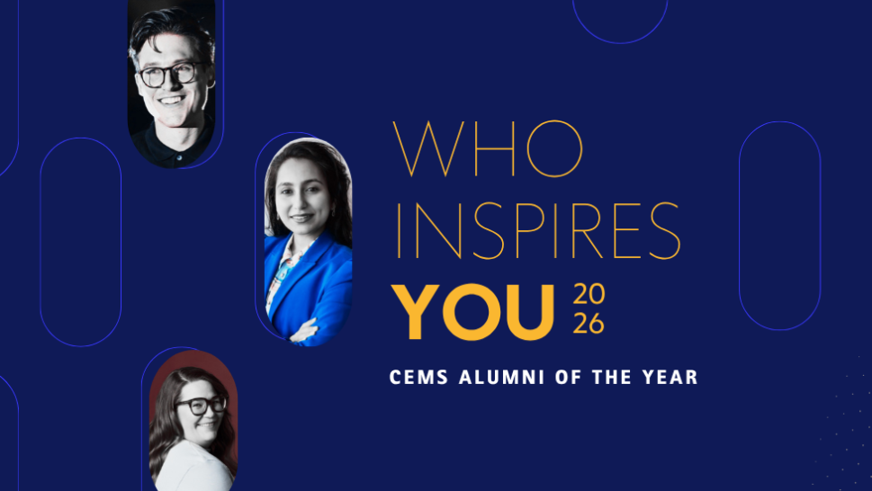 CEMS Alumni of the Year 2026 - Nominations open
