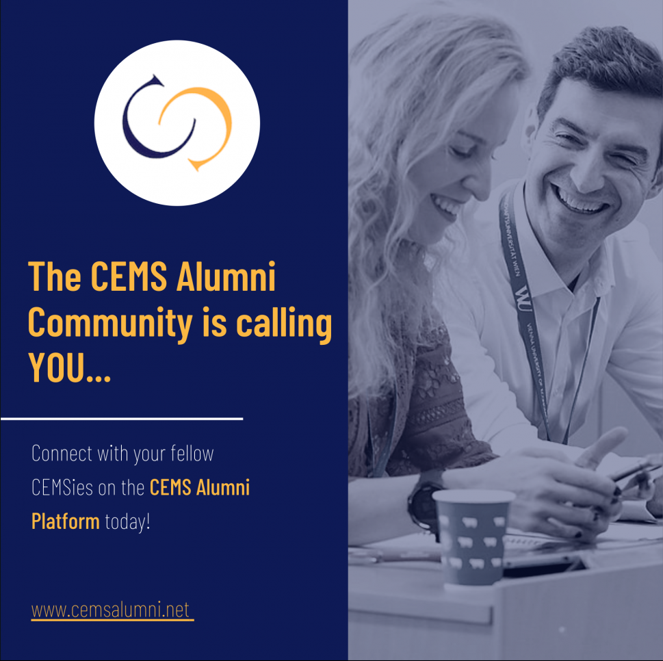 CEMS Alumni Community is Calling You