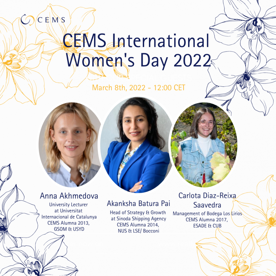 CEMS International Women's Day 2022 X3