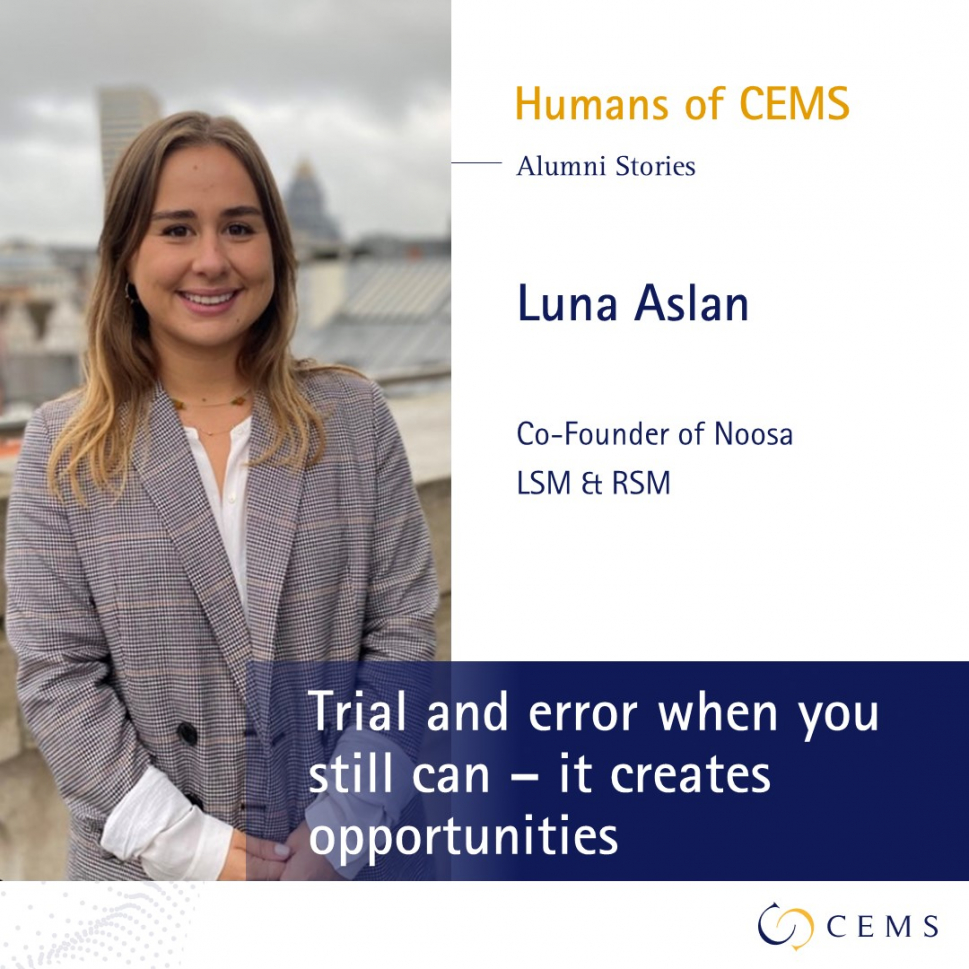CEMS Alumni Luna Aslan, Co-Founder of Noosa 