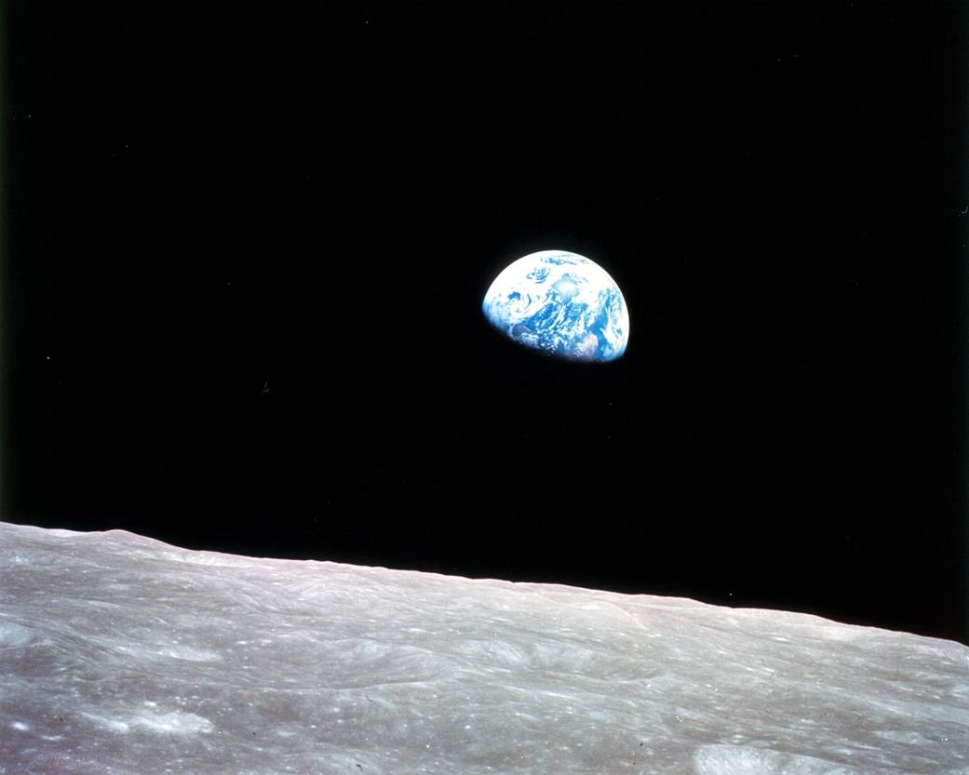 ‘Earthrise’ – taken from the spacecraft Apollo 8