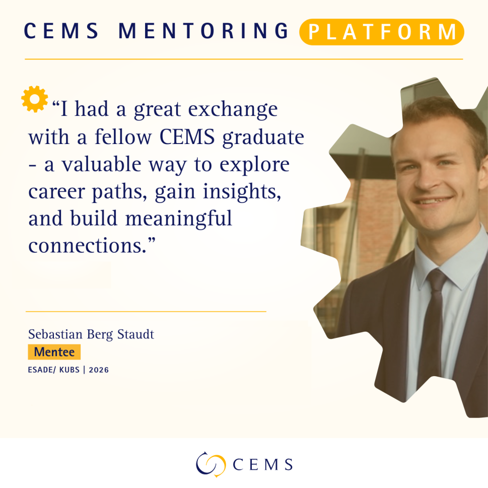 CEMS Mentoring SBS Testimonial