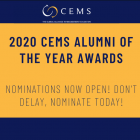 2020 CEMS Alumni of the Year Awards Poster