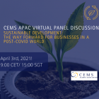 APAC Virtual Panel Discussion_Sustainable Development