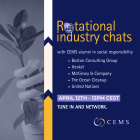 Rotational Industry Chats - a brief blue save the date with the naming of the companies.